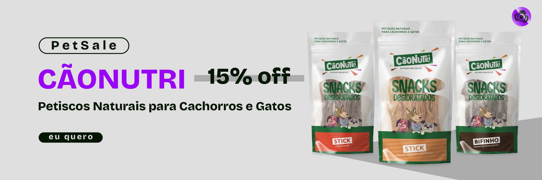 CãoNutri : Petiscos Naturais para Cachorros e Gatos