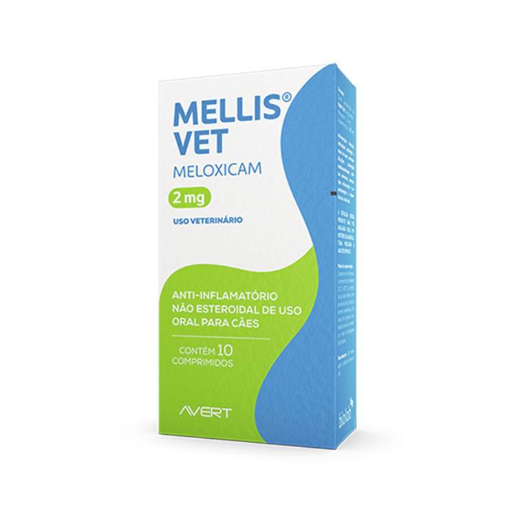 Anti-inflamatório Mellis Vet para Cães 2,0mg 10 Comprimidos