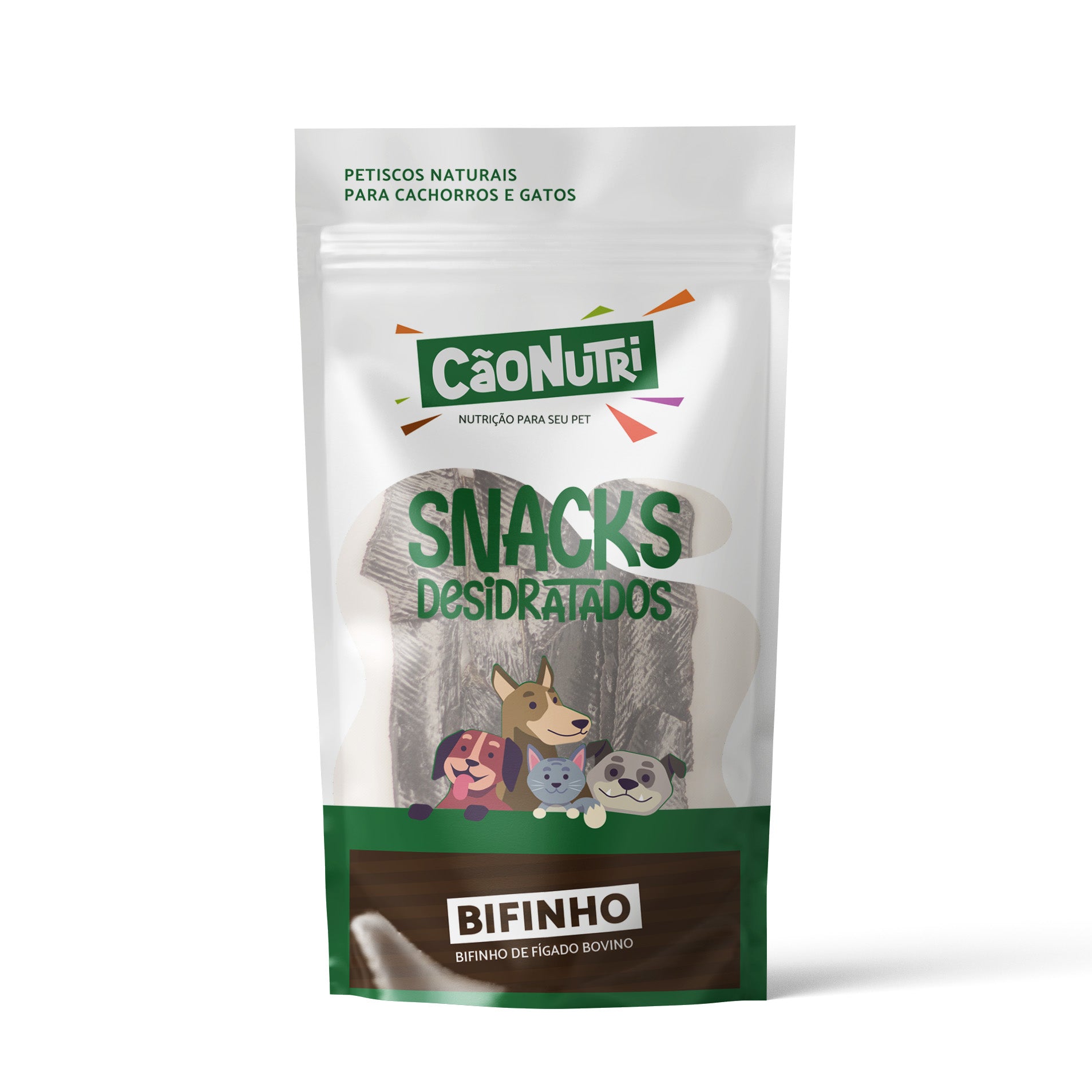 Petisco Natural Cão Nutri Bifinhos Desidratados de Fígado 60g
