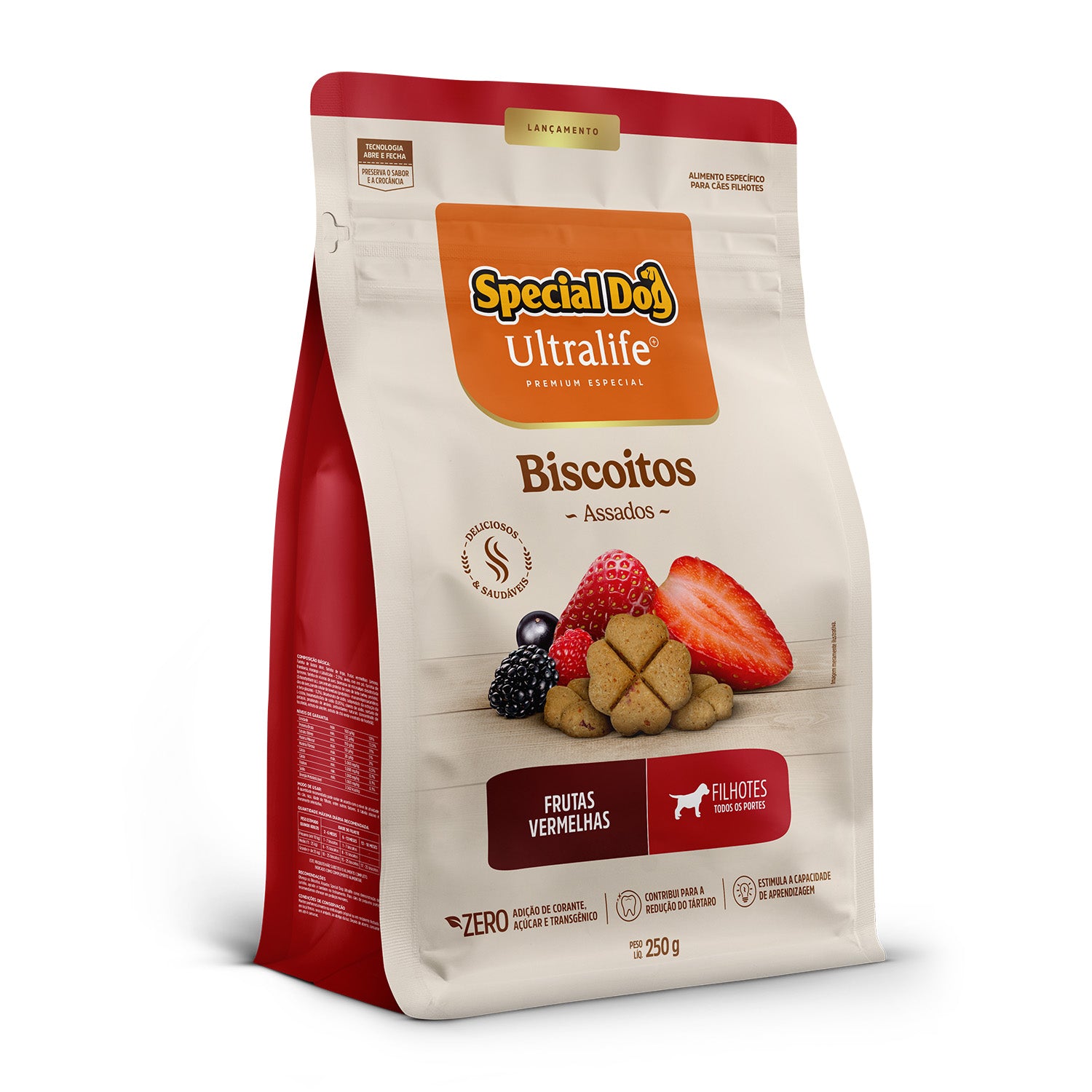 Biscoito Special Dog Ultralife Cães Filhotes Frutas Vermelhas 250g