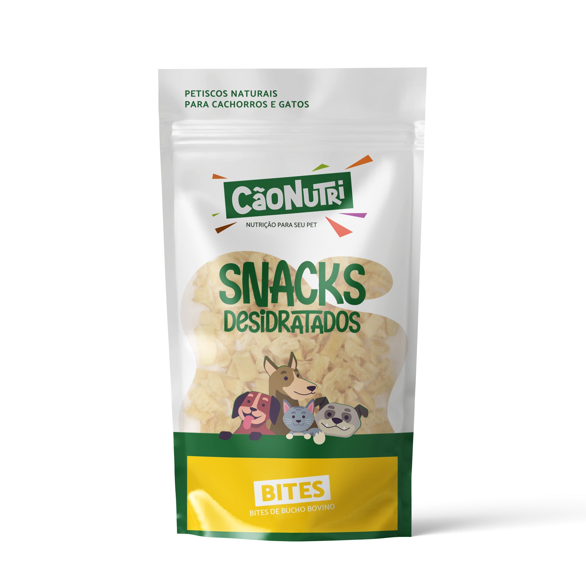 Petisco Natural Cão Nutri Bites de Bucho Bovino 60g