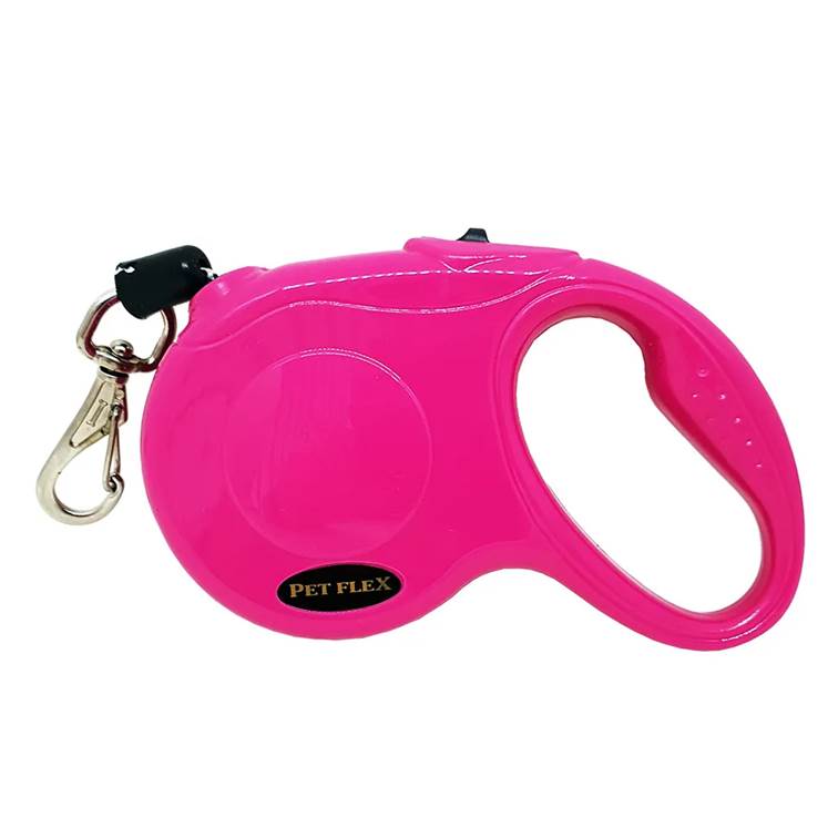 Guia Retrátil Premium Rosa Pet Flex Até 18kg