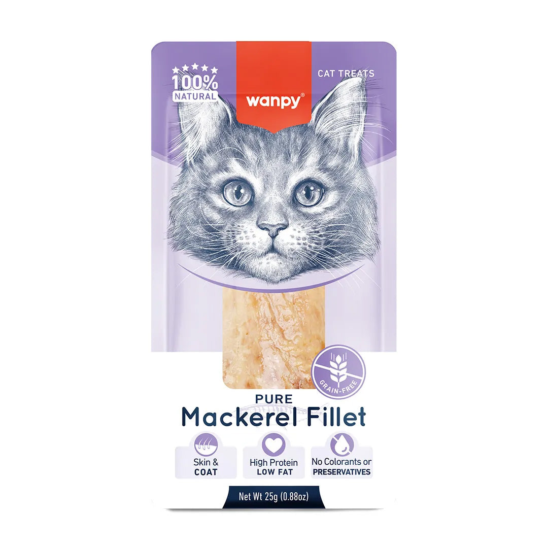 Petisco Para Gato Wanpy Filé de Cavalinha Natural 25g