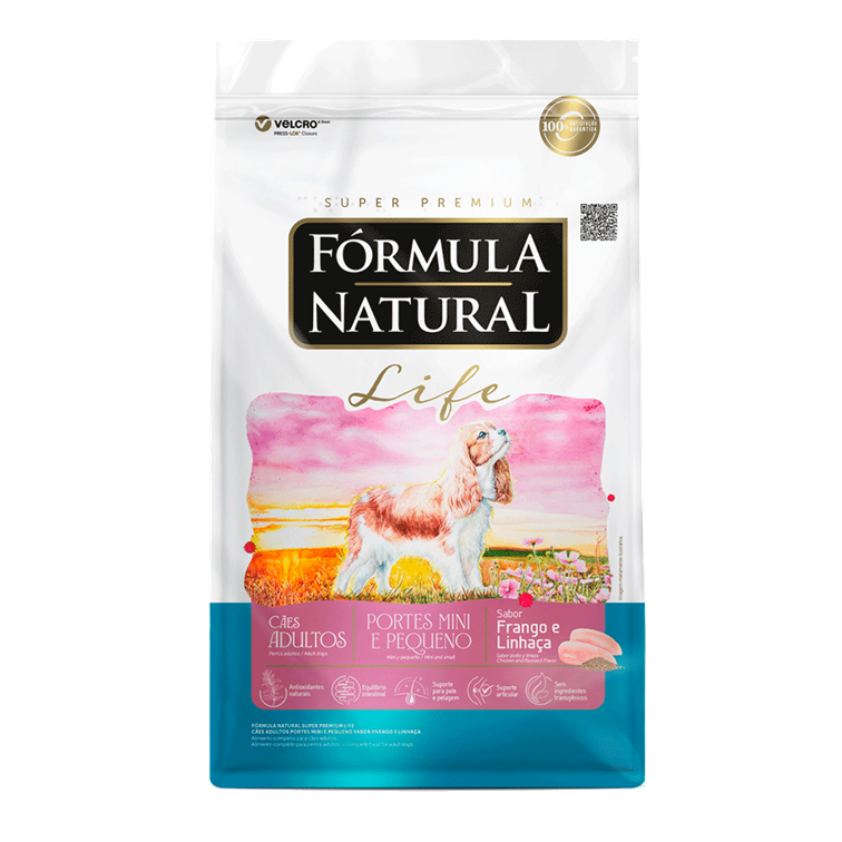 Ração Fórmula Natural Life Cães Adultos Raças Pequenas e Mini 15kg