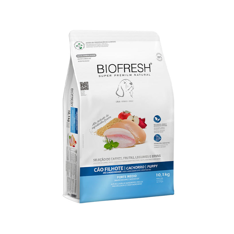 Ração Biofresh Cães Filhotes Raças Médias 10,1kg
