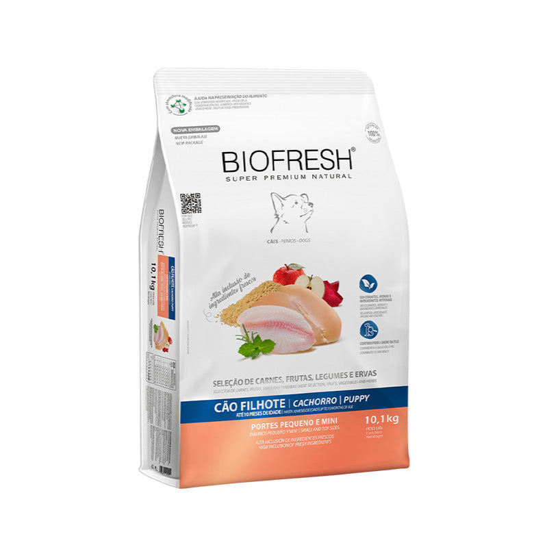 Ração Biofresh Cães Filhotes Raças Pequenas e Mini 10,1kg