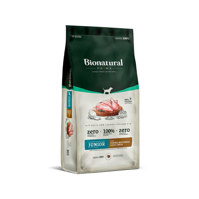 Ração Bionatural Prime Cães Filhotes Raças Médias e Grandes Frango 15kg