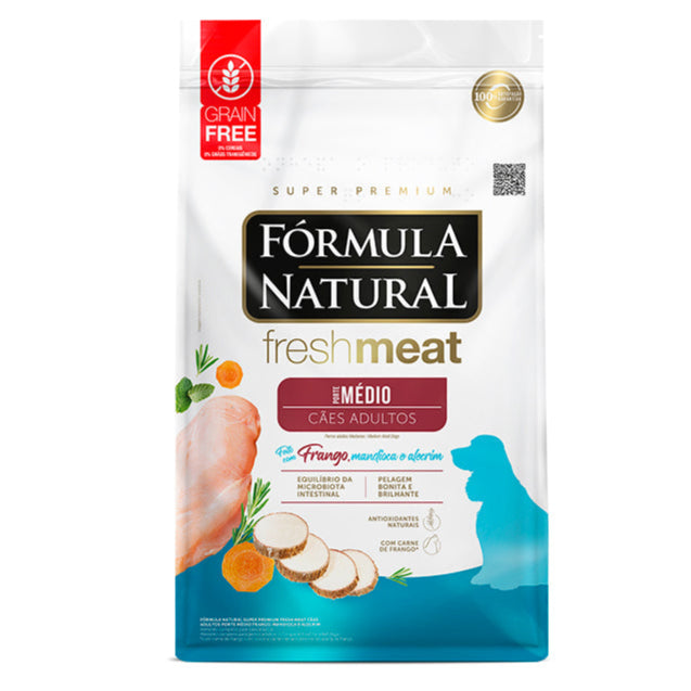 Ração Fórmula Natural Fresh Meat Cães Adultos Raças Médias 12kg