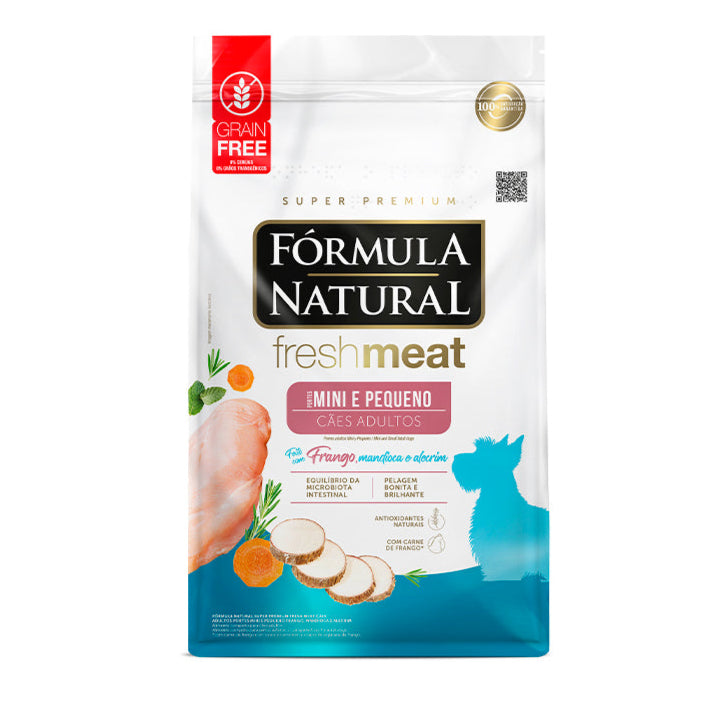 Ração Fórmula Natural Fresh Meat Cães Adultos Raças Pequenas e Mini 2,5kg