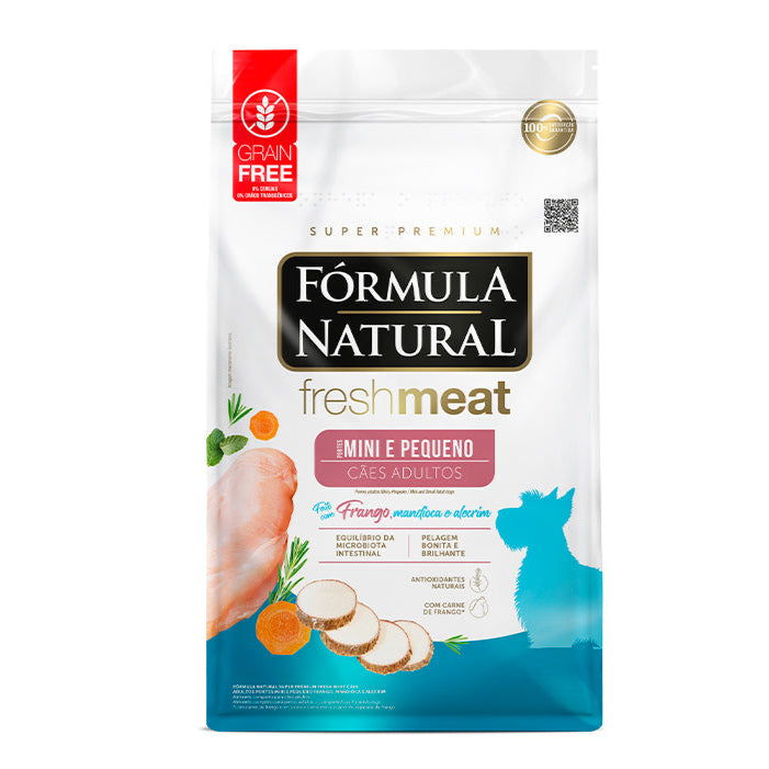 Ração Fórmula Natural Fresh Meat Cães Adultos Raças Pequenas e Mini 7kg