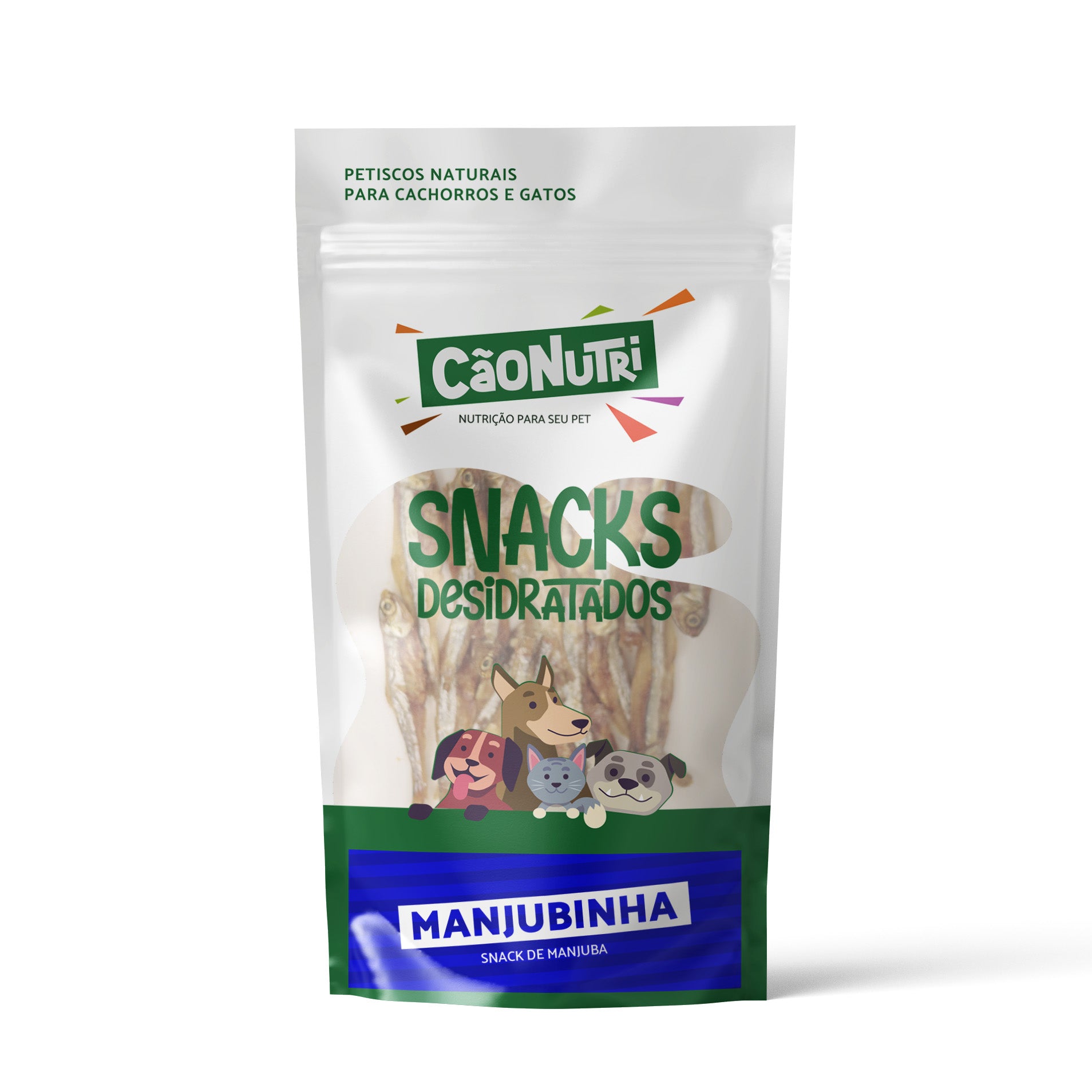 Petisco Natural Cão Nutri Snacks Desidratados Manjuba 60g