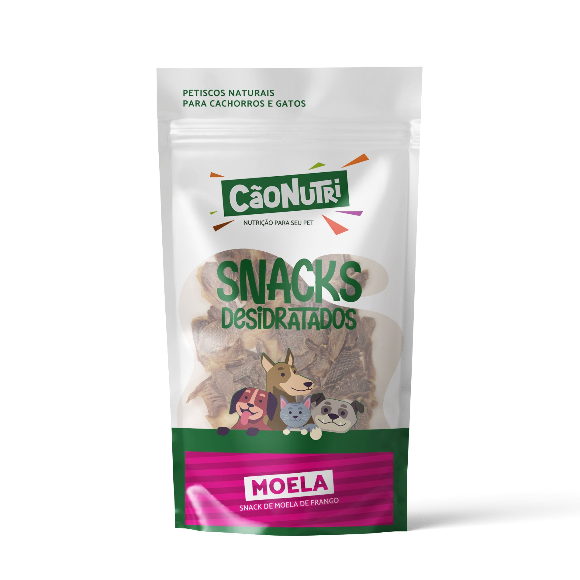 Petisco Natural Cão Nutri Snacks Desidratados Moela 60g