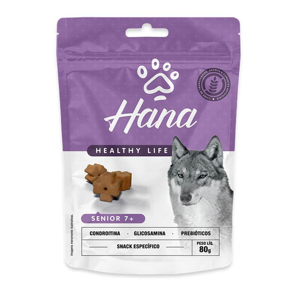 Snacks Hana Kibble Envelhecimento Saúdavel para Cães Sênior 7+ 80g
