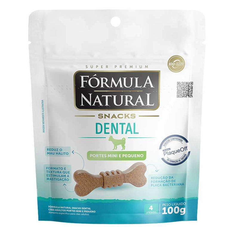 Snacks Fórmula Natural Dental para Cães Porte Mini e Pequeno 100g