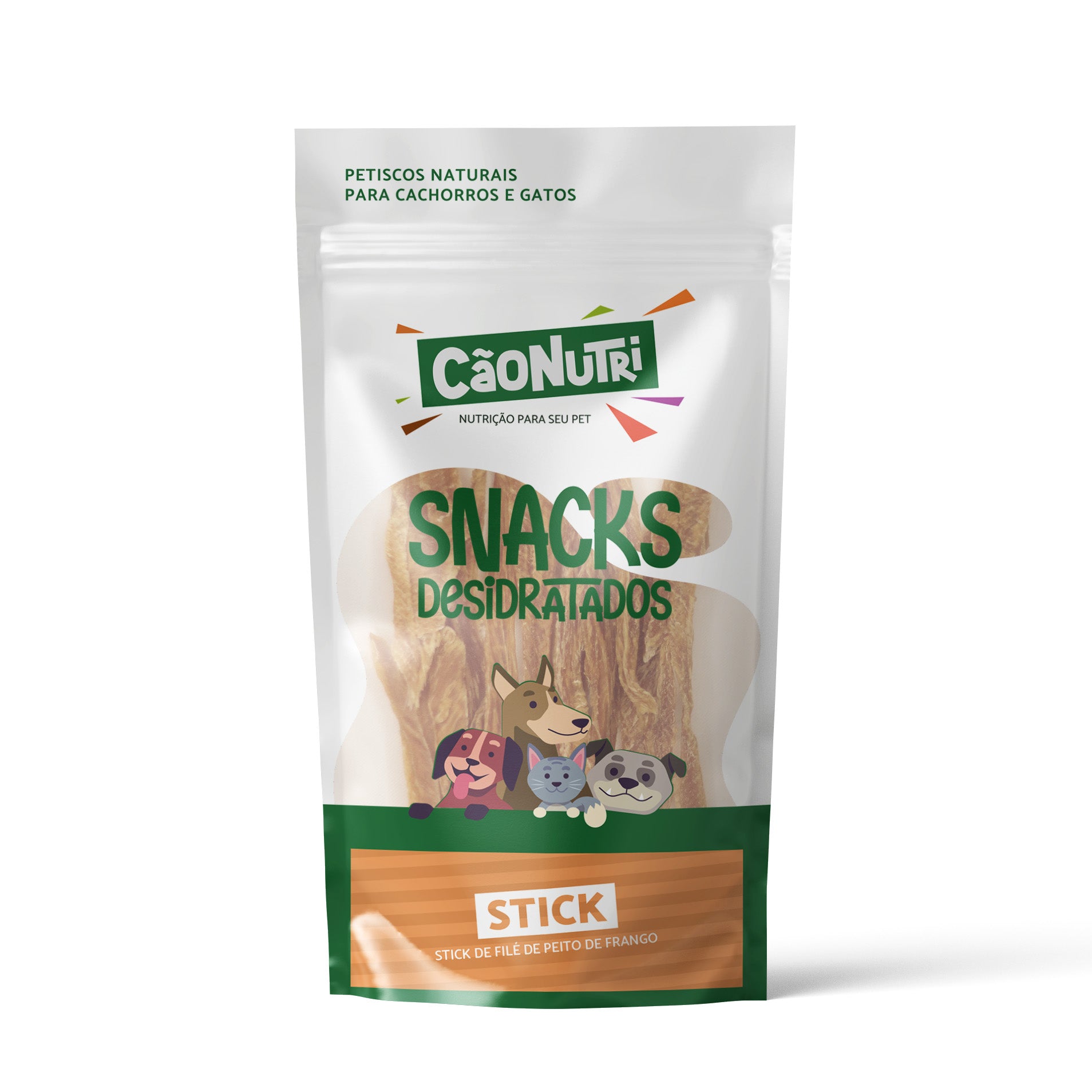Petisco Natural Cão Nutri Sticks Desidratados Frango 60g