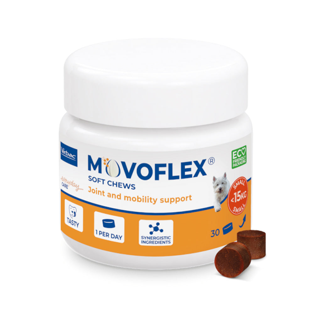 Suplemento Alimentar Movoflex Virbac para Cachorros Porte Pequeno até 15kg