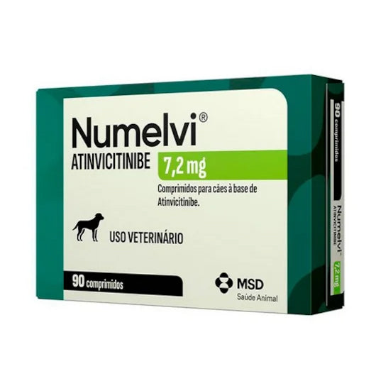 Tratamento de Coceira para Cachorros Numelvi 7,2 mg 90 Comprimidos
