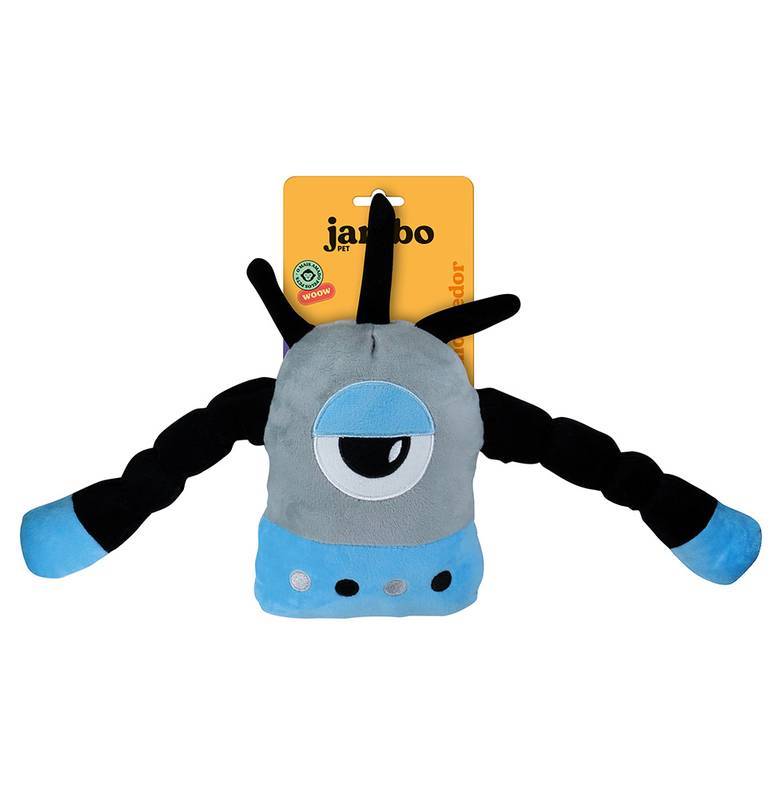 Brinquedo Jambo Mordedor Pelúcia Astro Monstro Azul