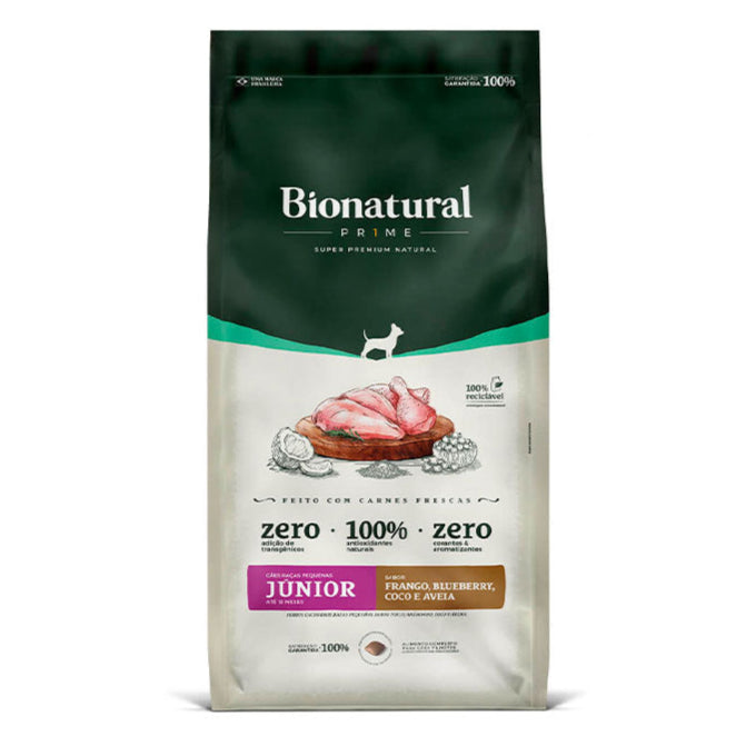 Ração Bionatural Prime Cães Filhotes Raças Pequenas Frango 2,5kg