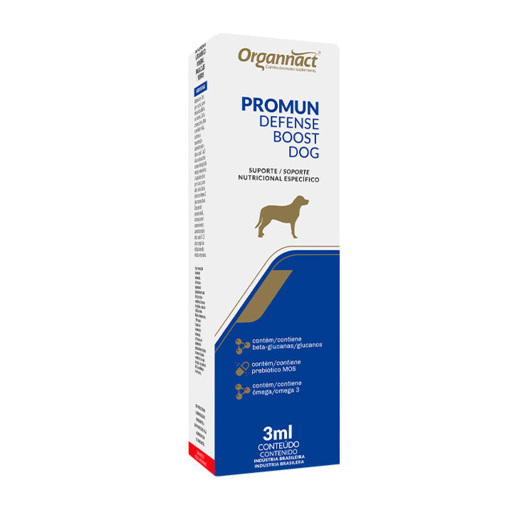 Suplemento Organnact Promum Defense Boost Dog para Cães 3ml