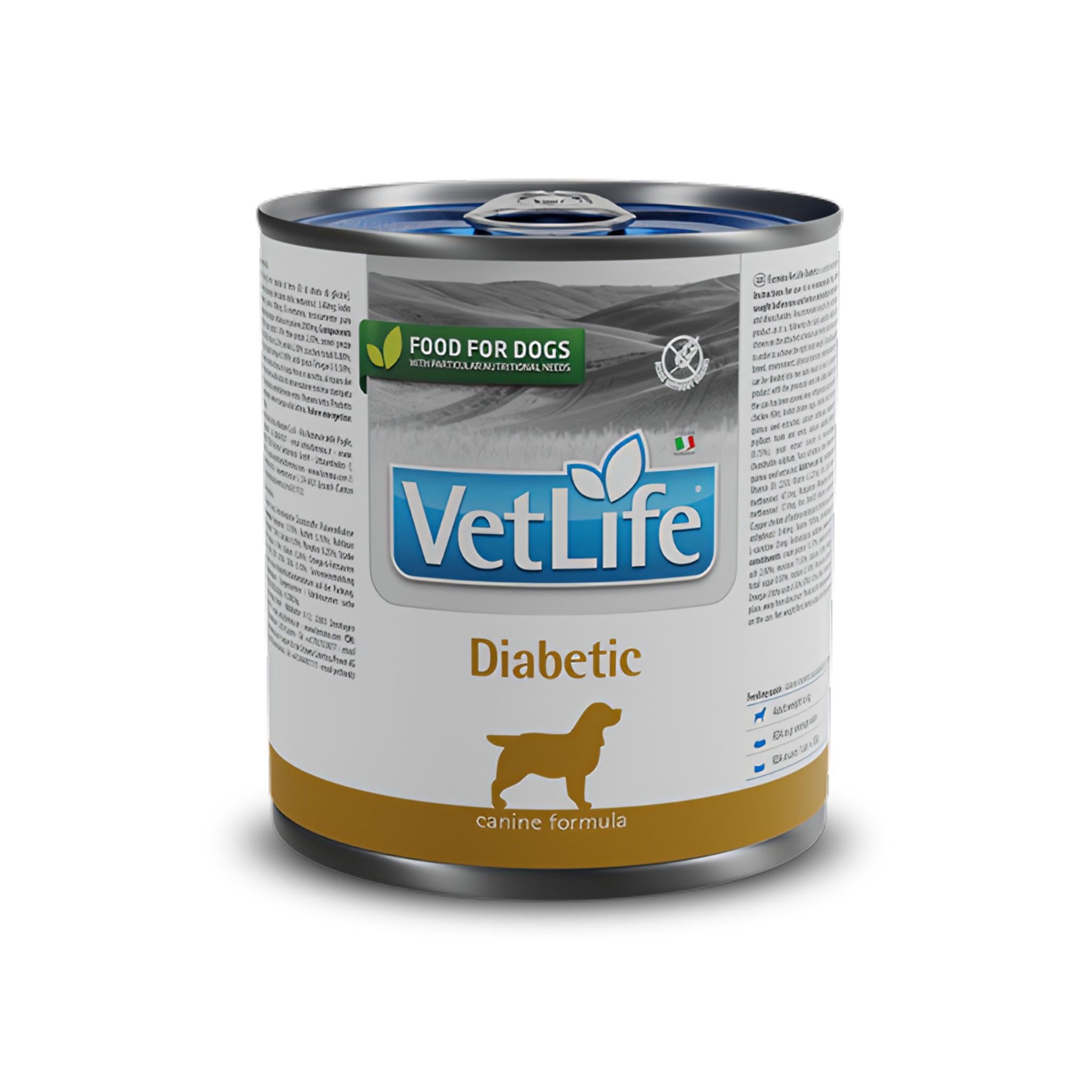 Ração Úmida Vet Life Natural Diabetic Canine 300g