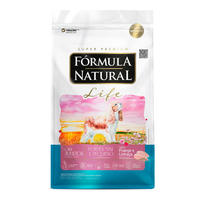 Ração Fórmula Natural Life Cães Adultos Raças Pequenas e Mini 1kg