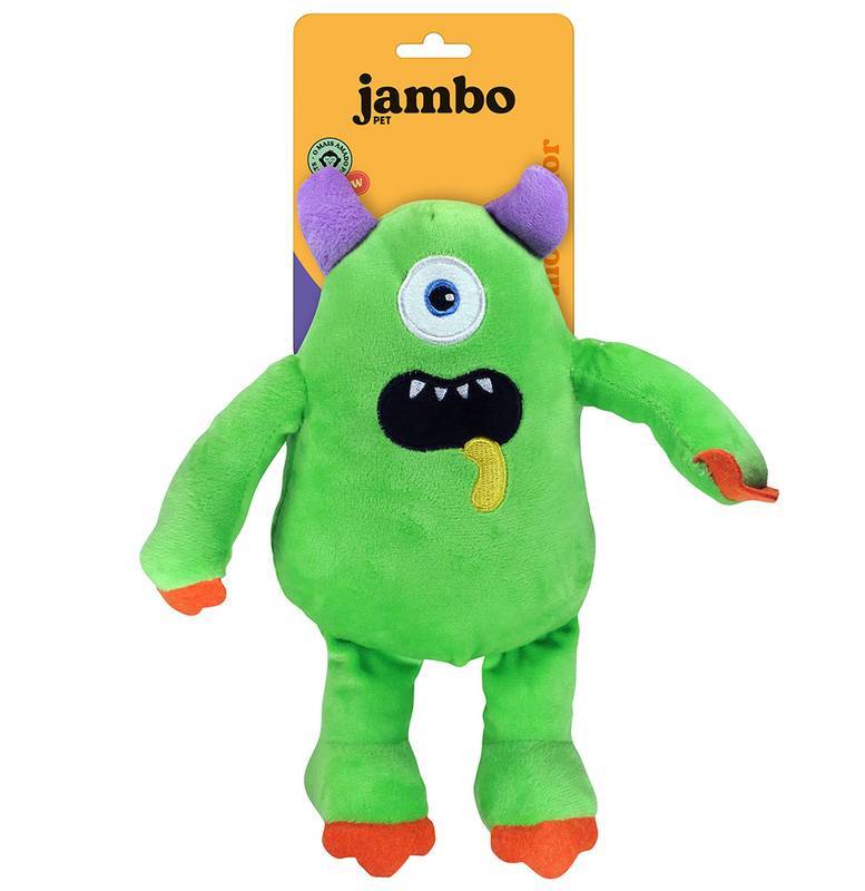 Brinquedo Jambo Mordedor Pelúcia Galáxia Monstro Verde
