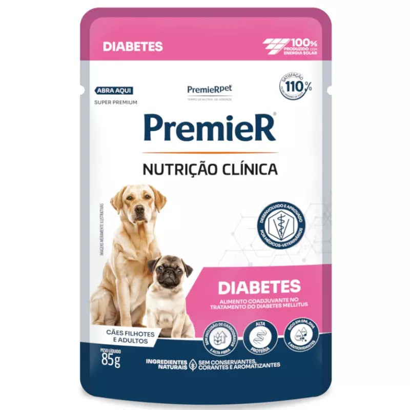 Alimento Úmido PremieR Nutrição Clínica Cães Diabetes 85g