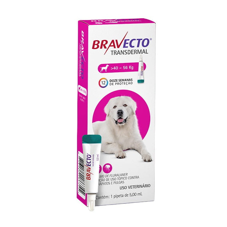 Antipulgas Bravecto Transdermal Cães 40 até 56kg