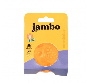 Bola Light Flash TPR para Cachorros Laranja Jambo