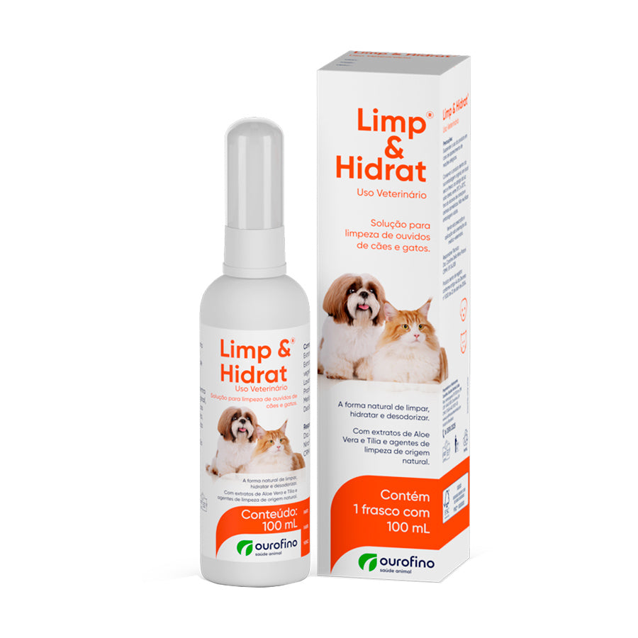 Solução para Limpeza de Ouvidos Limp e Hidrat Ourofino 100ml
