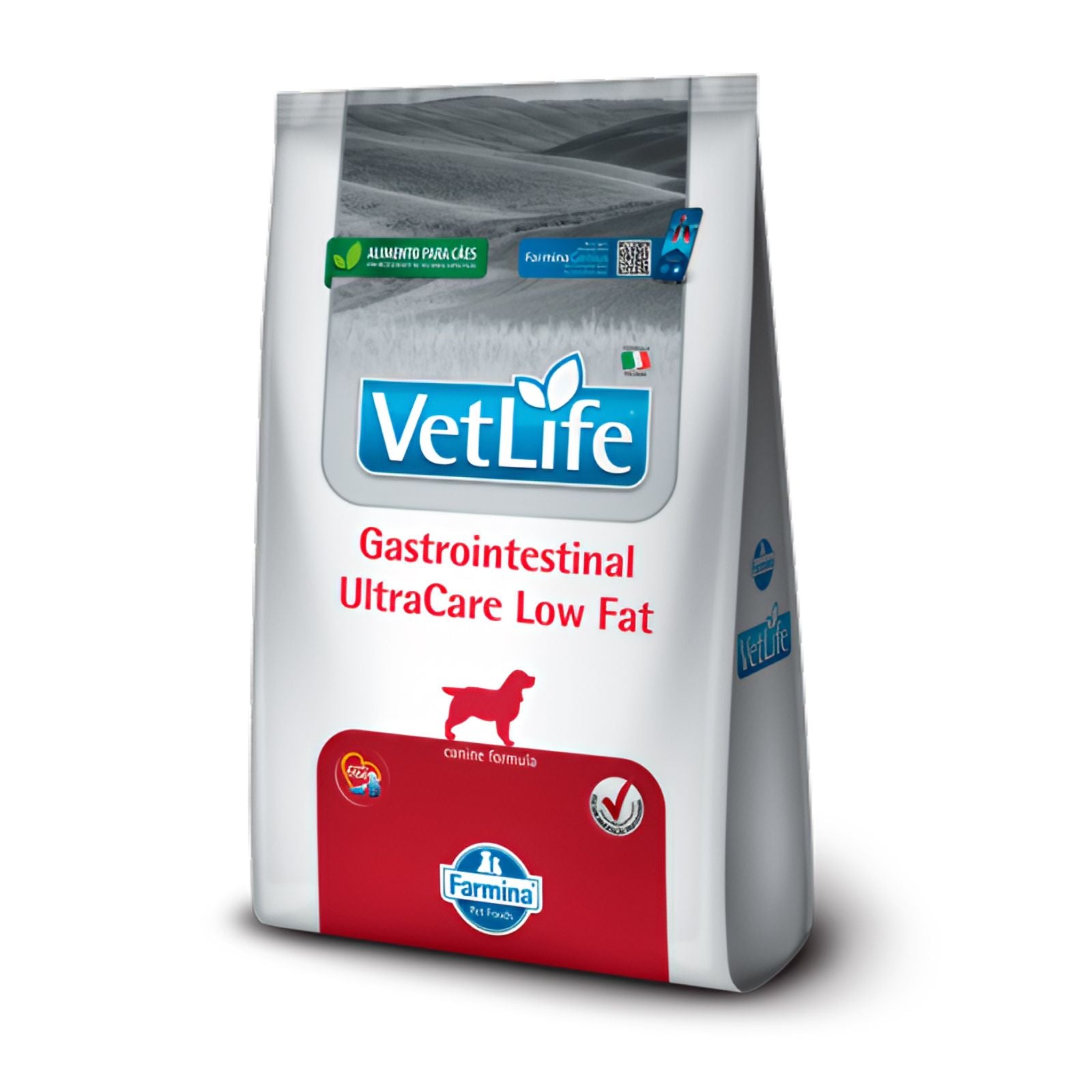 Ração Farmina Vet Life Adulto Gastrointestinal Ultracare Low Fat Cão 1,5kg