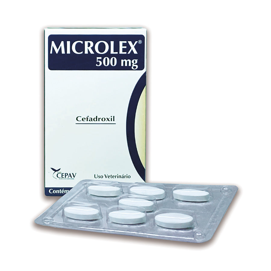 Antibiótico para Cães e Gatos Microlex 500mg