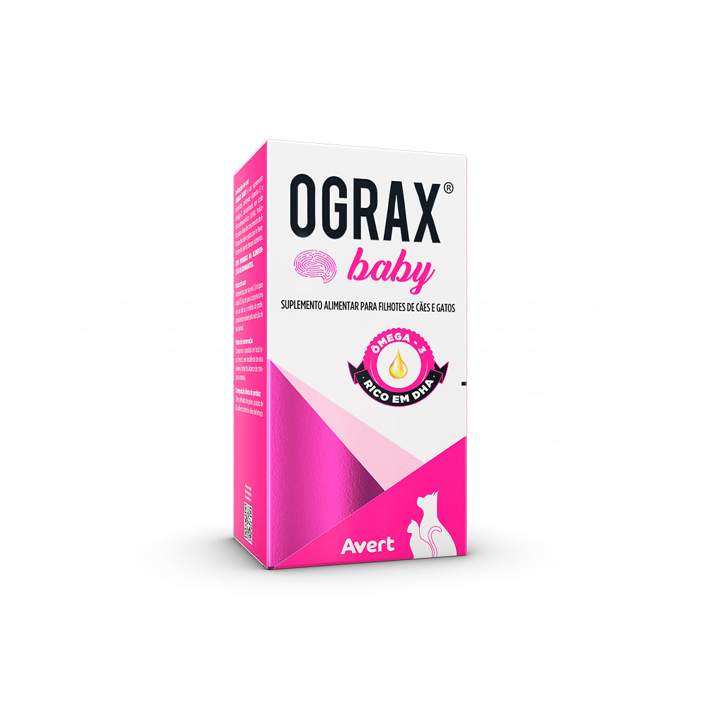 Suplemento Alimentar Ograx Baby para Cães e Gatos 30ml