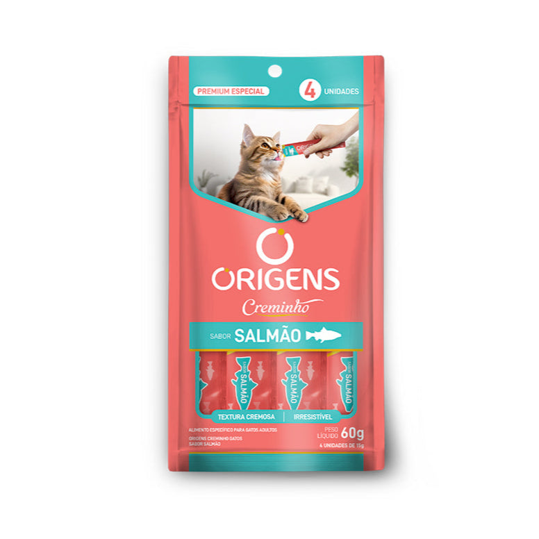 Snack para Gatos Origens Creminho Salmão 60g