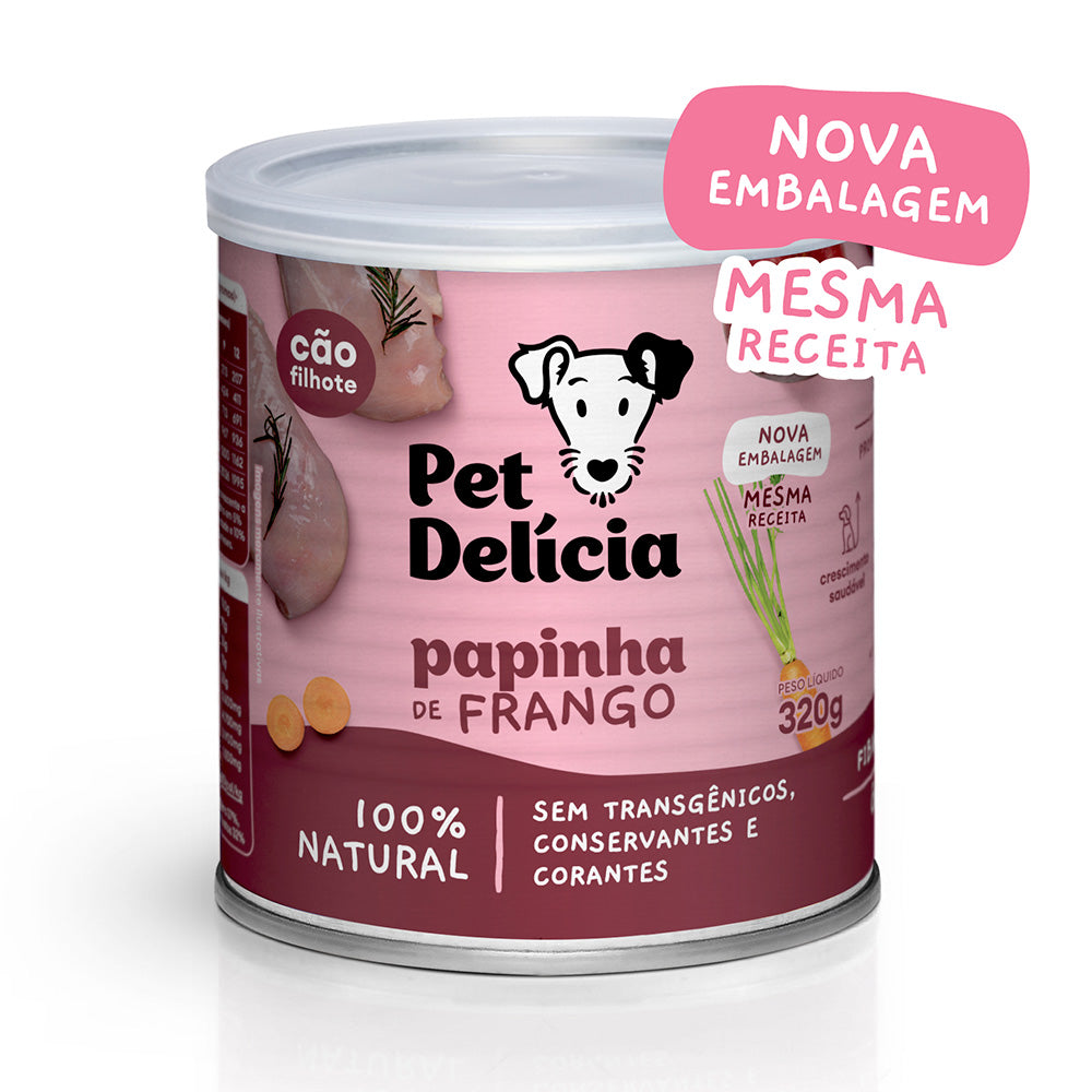 Alimento Natural Pet Delícia Cães Papinha de Frango 320g