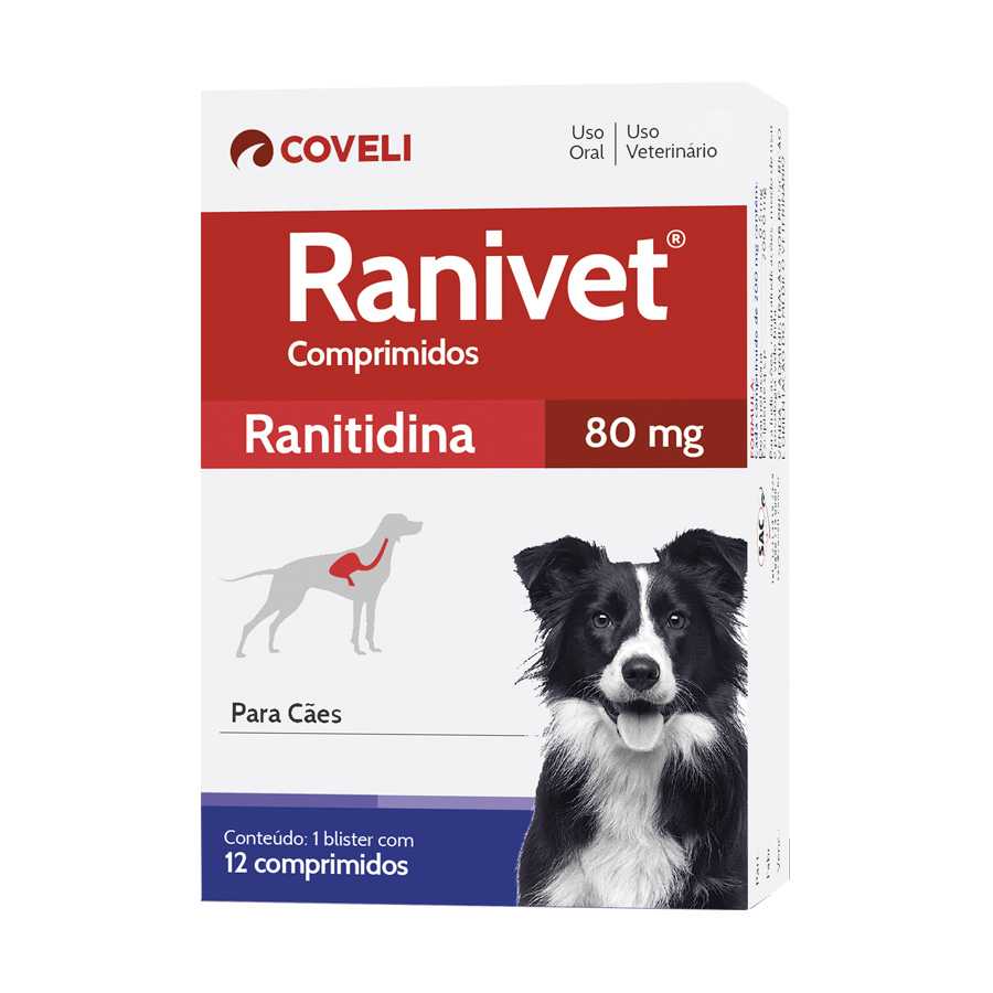 Medicamento Ranivet 80mg 12 comprimidos