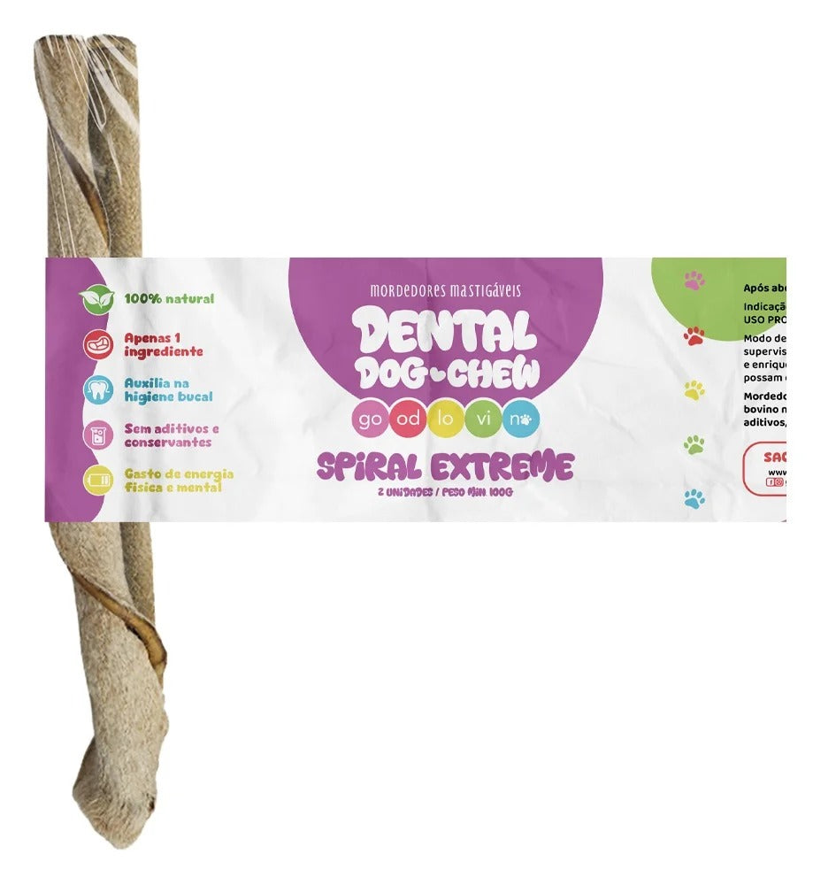 Mordedor Natural Good Lovin Dog Chew Spiral Extreme 2 unidades