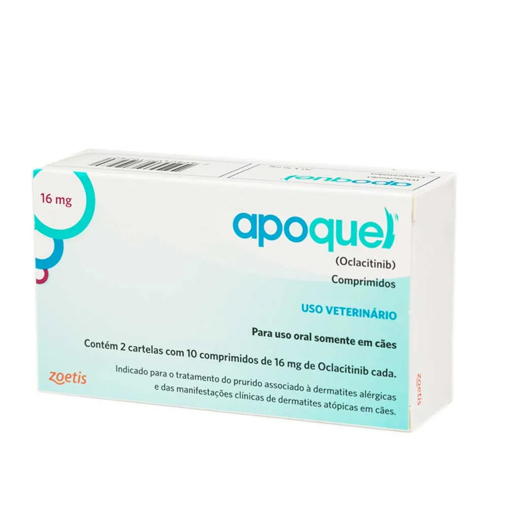 Apoquel Cães 16mg Zoetis 20 Comprimidos