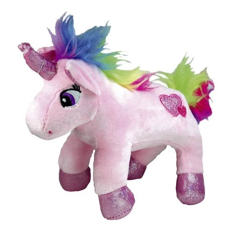 Brinquedo Jambo Mordedor Pelúcia Unicórnio Rosa