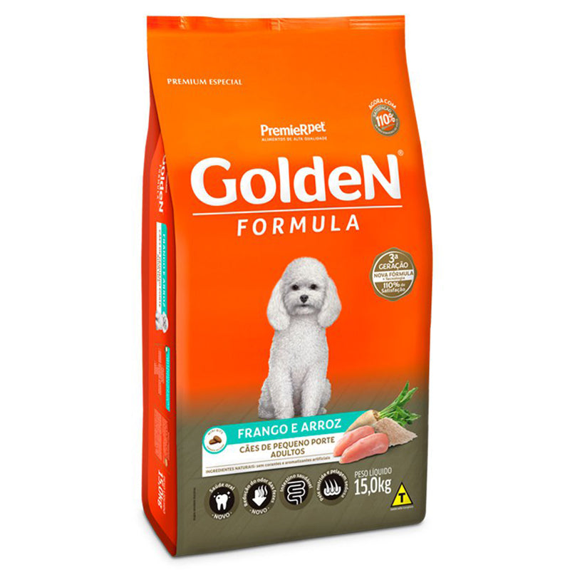 Ração Golden Fórmula Cães Adultos Mini Bits Frango e Arroz 15kg