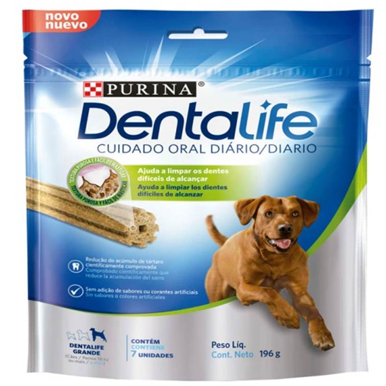 Petisco Dentalife Cachorro Cuidado Bucal Diário G 196g