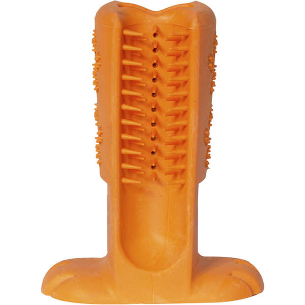 Escova Dental Truqys Pets Média Laranja para Cães