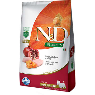 Ração N&D Pumpkin Cães Adultos Mini Frango 2,5kg