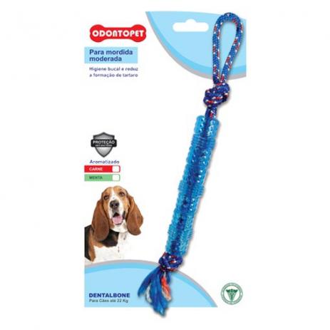 Brinquedo Odontopet Dentalbone Tubo com Corda Cães até 22kg