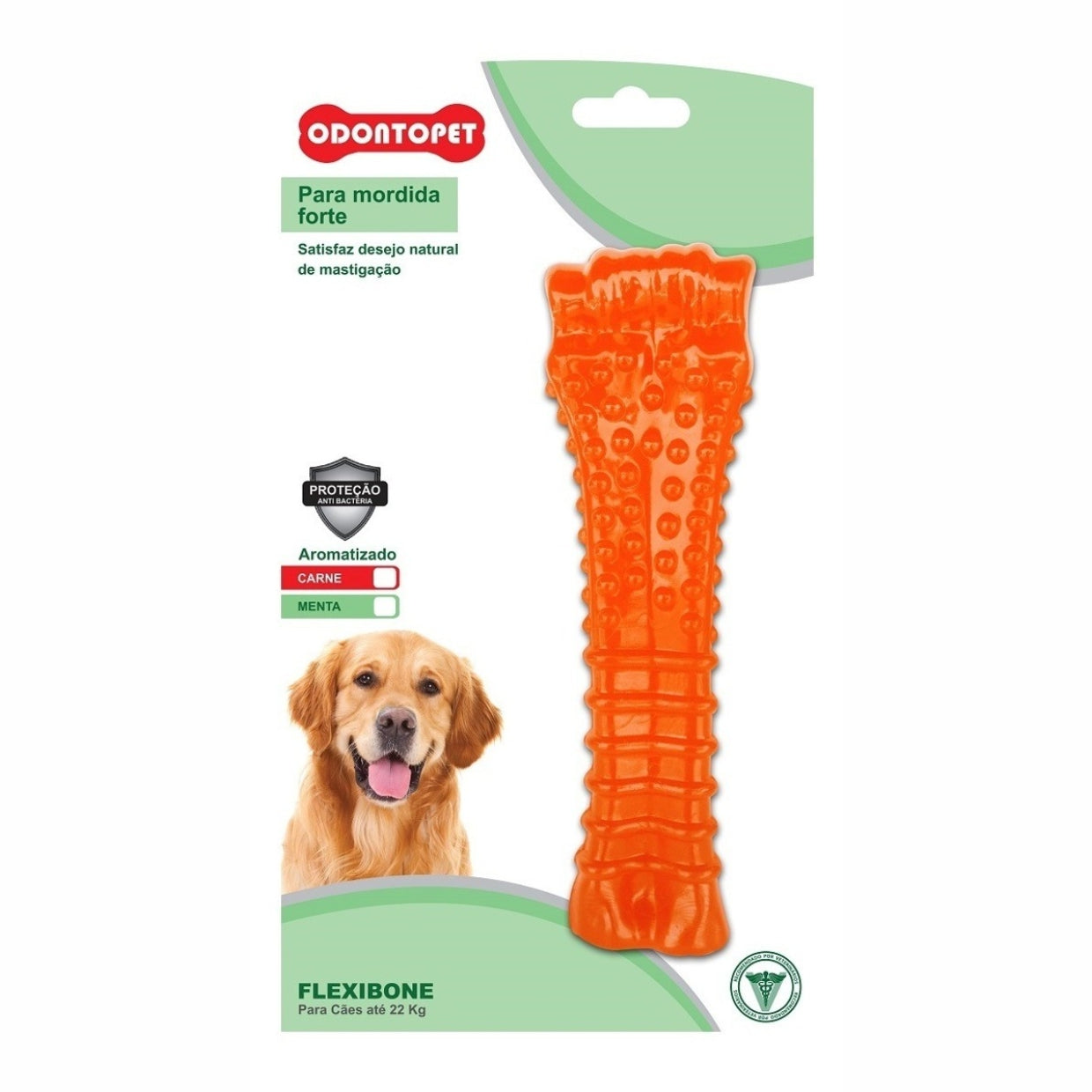 Brinquedo Odontopet Osso Flexi T-Bone Cães até 22kg