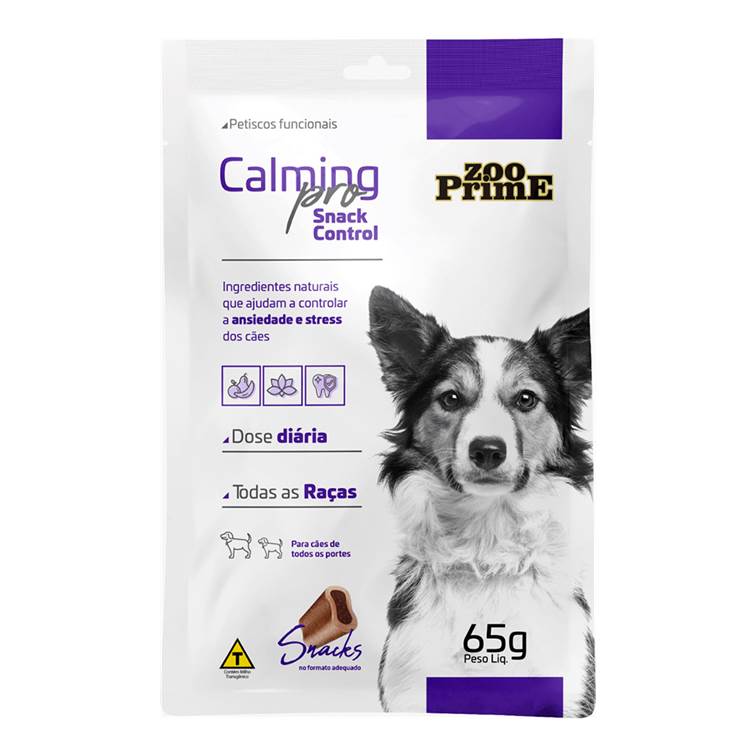 Petisco Funcional Calming Pro Snack Control Zoo Prime 65g