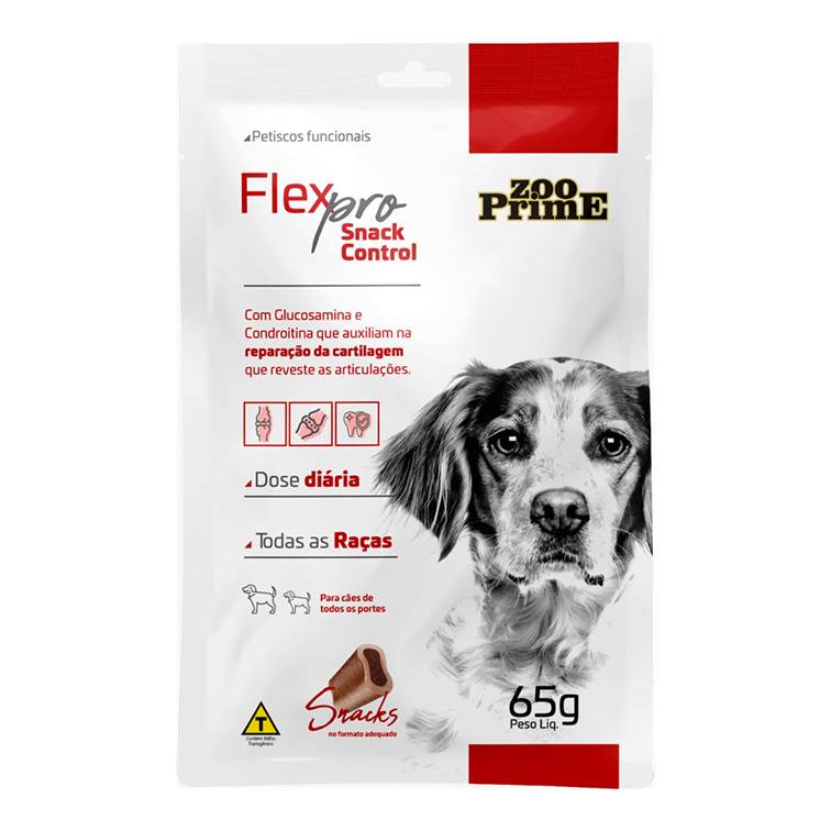 Petisco Funcional Flex Pro Snack Control Zoo Prime 65g