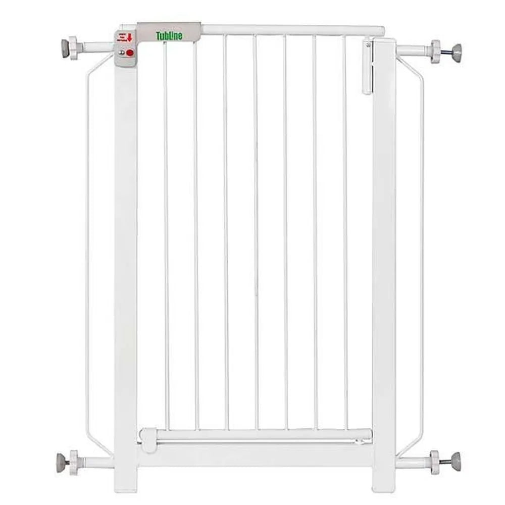 Portão Tubline Plus Branco com Botão 70cm