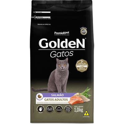 Ração Golden Gatos Adultos Salmão 1kg